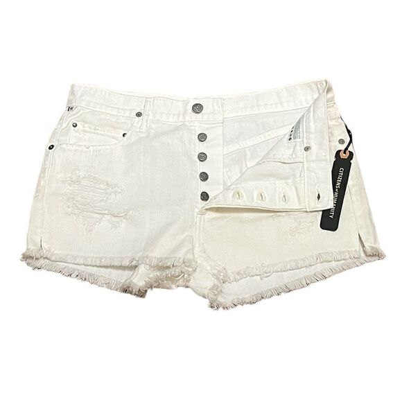 NWT Citizens of Humanity Chloe Hi Waist Cut Off Short Distressed Stark, Size 29 - Picture 3 of 11